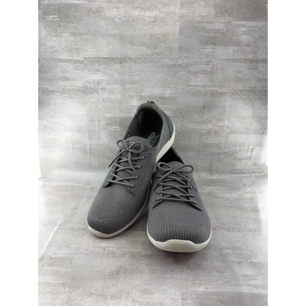 Skechers Be-Cool Endless Summer Gray Knit Slip On Sneakers 100434 Women Sz 9.5